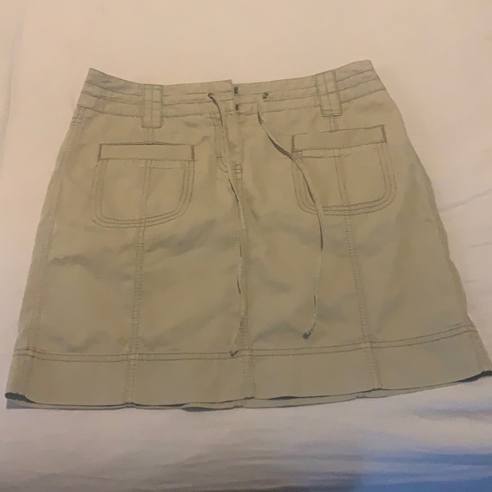 Loft Ann Taylor Khaki Skirt 2